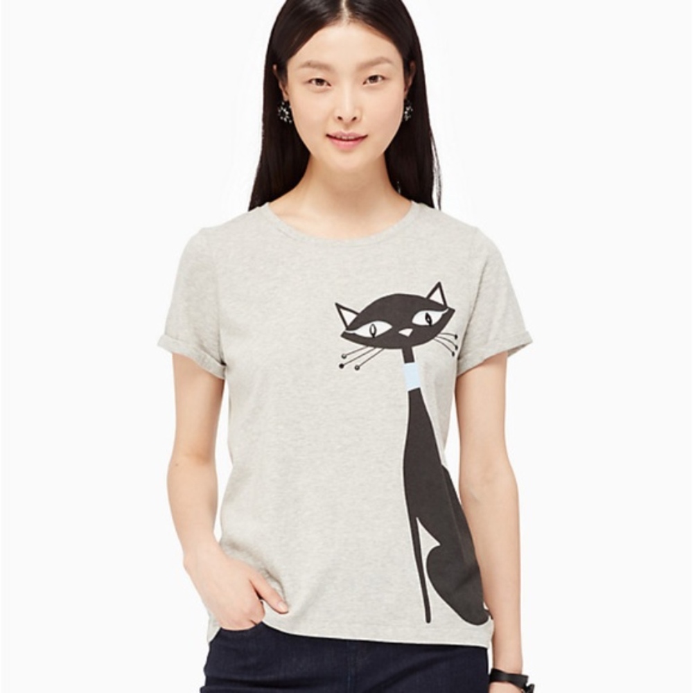 Kate Spade Broome street cat t shirt ( tags on)